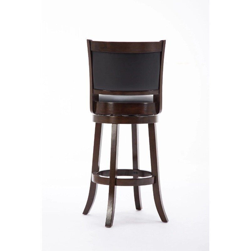 Шарнирный деревянный барный стул 29 дюймов, капучино