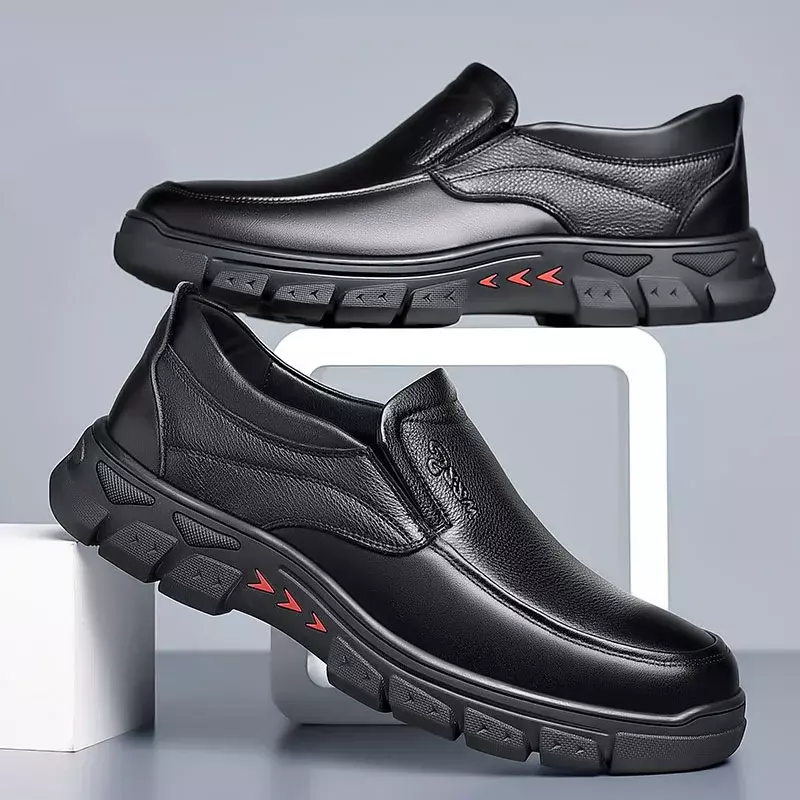 حذاء رياضي رجالي غير رسمي 2023 مريح تصميم حذاء رجالي جلد للأعمال بدون كعب حذاء رجالي بدون كعب أدوات