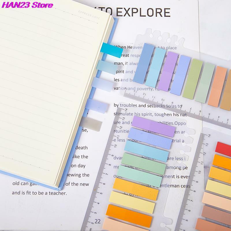 Tabs índice colorido Bookmark, Marcadores de página, Sticky Notes, Notepad, Papelaria Kawaii, Material escolar e de escritório, 60 folhas, 200 folhas