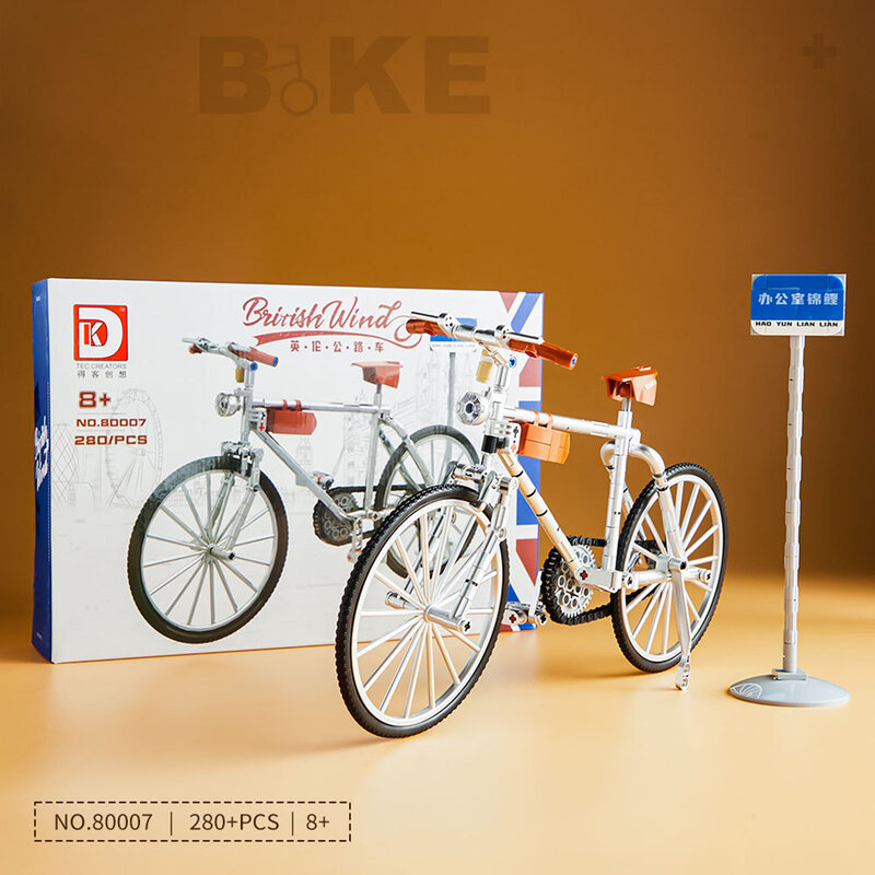 Bicycle Building Block Technology Assembly Electronic Drawing High TechToys Kids Christmas Gifts
