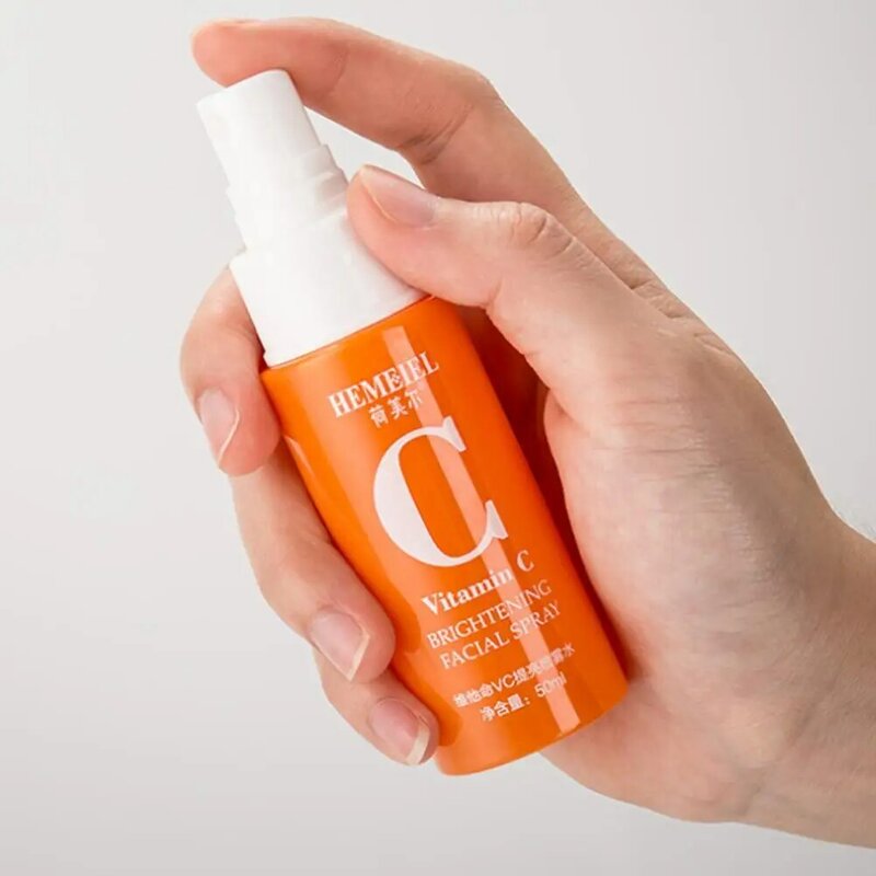 Spray éclaircissant pour le visage à 100% de vitamine C, sérum hydratant, resserre les pores, contrôle du sébum, blanchissant, soins de la peau, essence