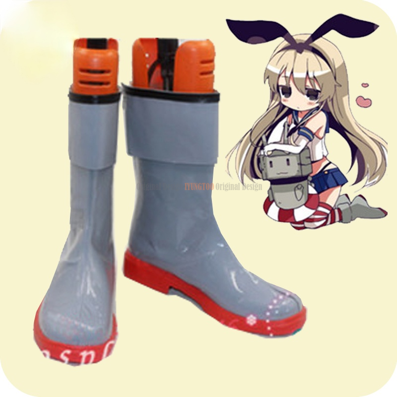 Kantai Collection Shimakaze  Anime Characters Shoe Cosplay Shoes Boots Party Costume Prop