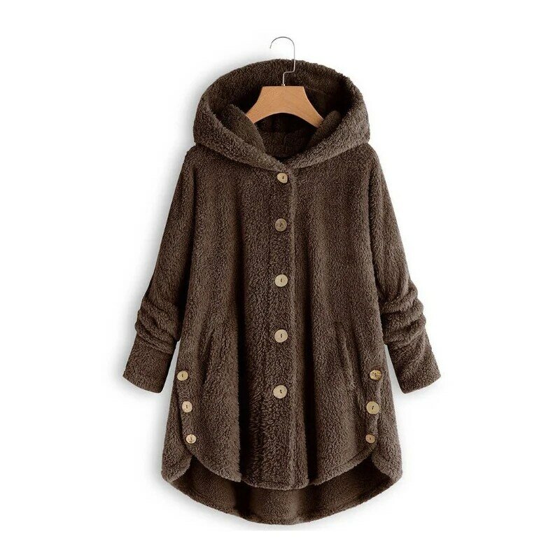 Женская зимняя леопардовая куртка, пальто из искусственного меха, женские меховые пальто большого размера на пуговицах, Длинное свободное мягкое пальто из искусственного меха, пальто