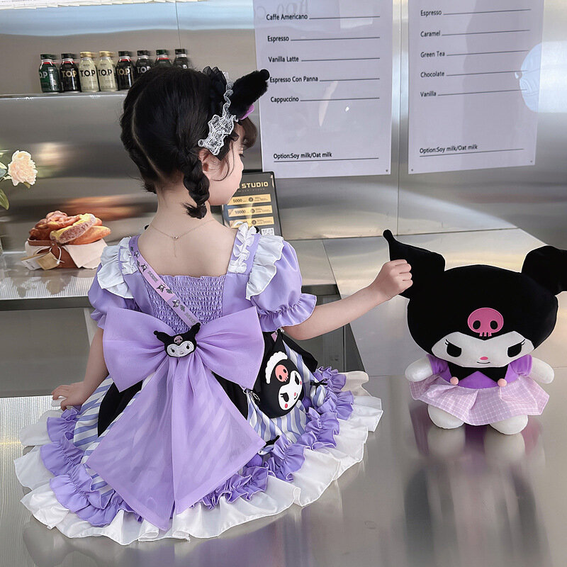 Baby Girl 2024 Dress Fashionable COS Dress Cartoon Kuromilolita Princess Dress Fluffy Skirt Anime Cosplay   Costumes