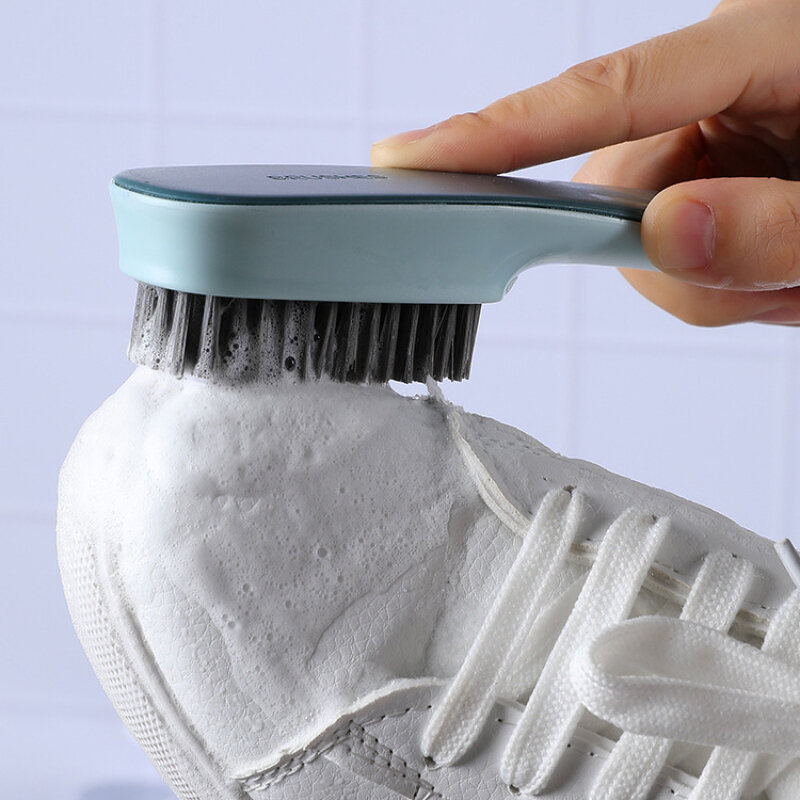 Sikat pembersih sepatu plastik penggosok pakaian rumah tangga multi-fungsi alat pembersih komersial sikat cuci aksesoris