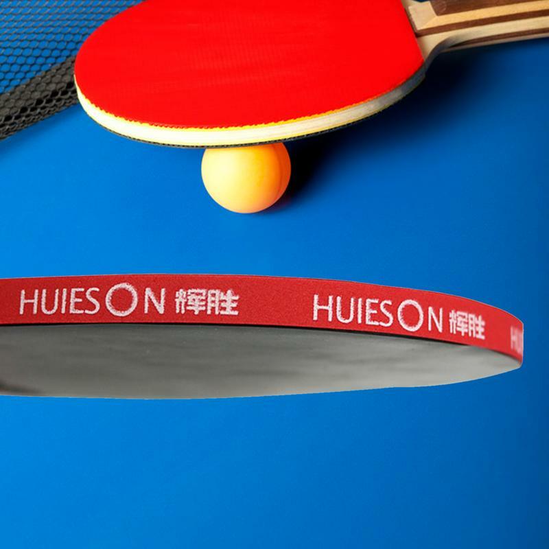 Raket Ping-Pong spons plester tepi tenis meja, Raket pelindung samping raket (merah/hitam/biru) pelindung samping raket
