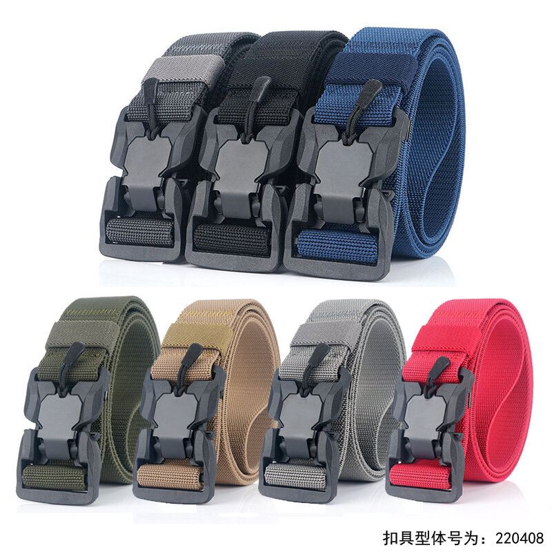 MEDYLA Tactical Belt Quick Release Buckle Elastic Belt Casual Nylon Tool Training Belt Men's Belt MN057