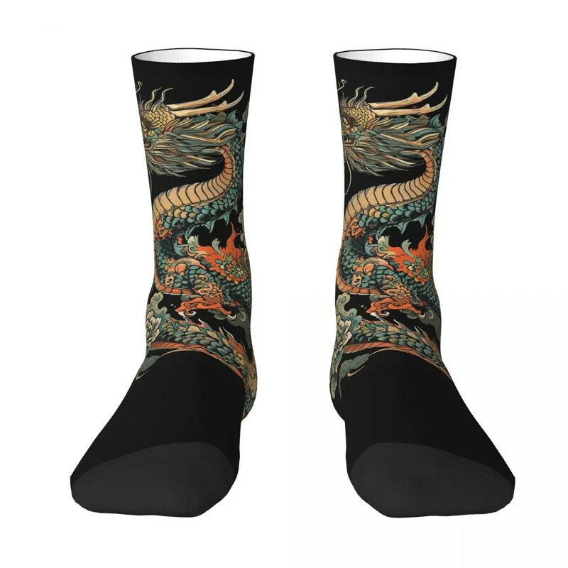 Chinese Style Year Of The Dragon Art Men Women Happy Socks Outdoor Novelty Spring Summer Autumn Winter Stockings Gift