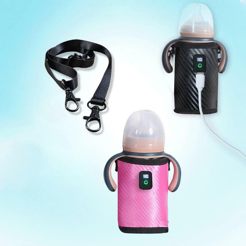 Baby Bottle Keep Warm Cover Portable Insulation Cover Milk Warmer Bag Portable Automatic Heating Nursing Bottle Heat Keeper