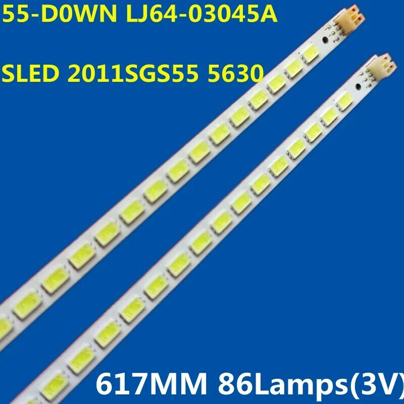 Tira LED para 55-D0WN LJ64-03045A SLED 2011SGS55 LED55T36GP LED551S95D LED55X8000D LED55XT710G3D LED55K510G3D LTA550HJ12, 4 peças