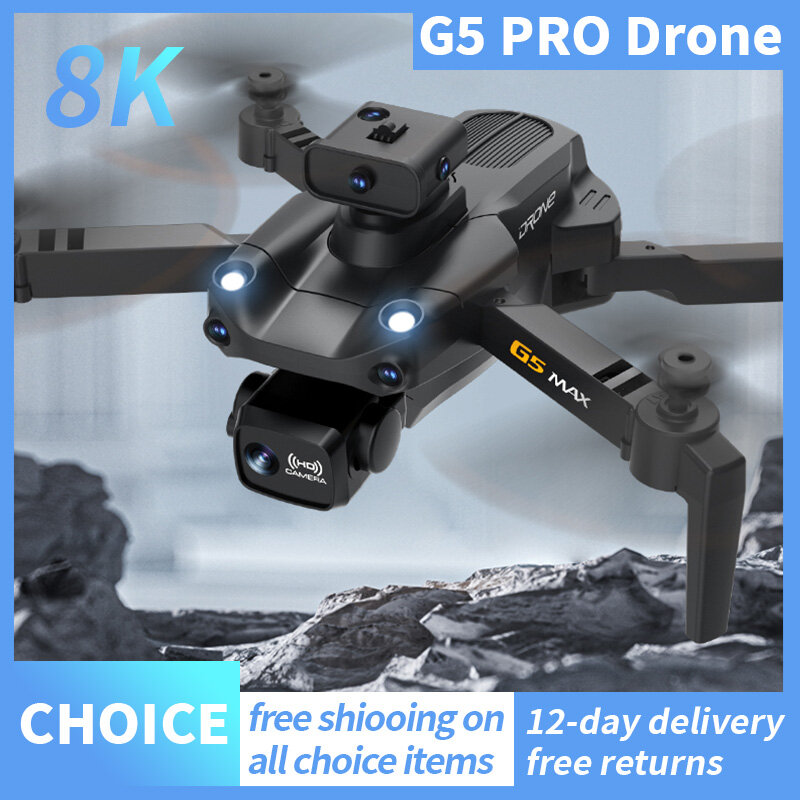 RNABAU G5 Pro RC Drone Obstacle Avoidance Optical Flow Positioning 4K Professional Dual Camera Height Hold Apron Sell 3000M