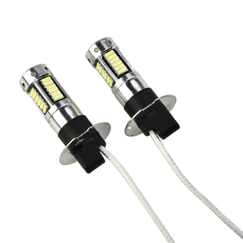 Bulbs Fog Light Brand New Fast Response Replacement Super Bright 1Pair 6000K White Accessory Canbus H3 Kit LED