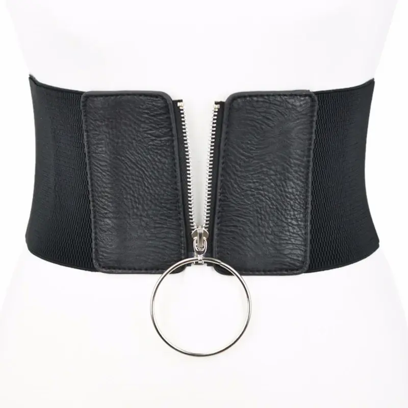 Plus Size Corset Belt Wide Stretch Cummerbunds Big Elastic Designer Belts for Women High Quality Waist Punk Dress Waistband