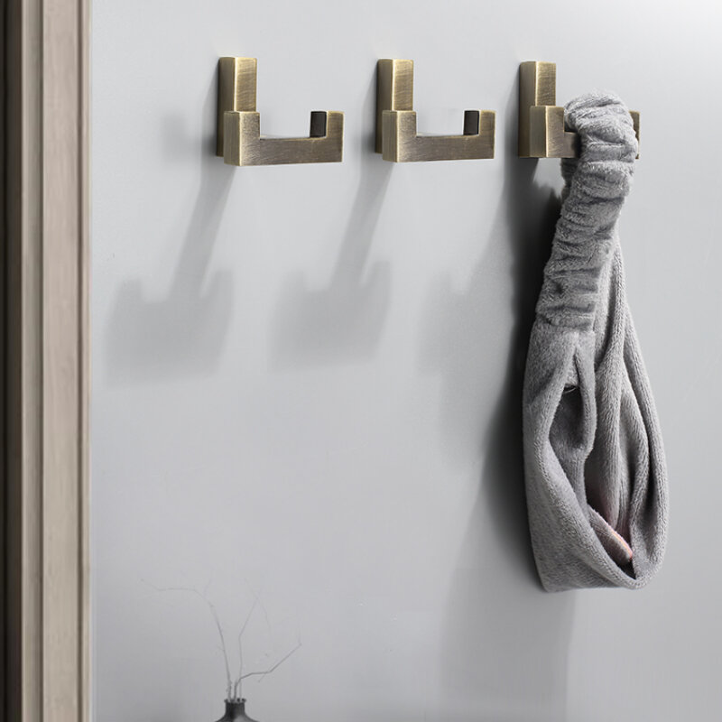 Wand haken Kleider haken schwarz matt Doppelhaken für Eingangs bereich Küche Bad Hoch leistungs haken für Badezimmer