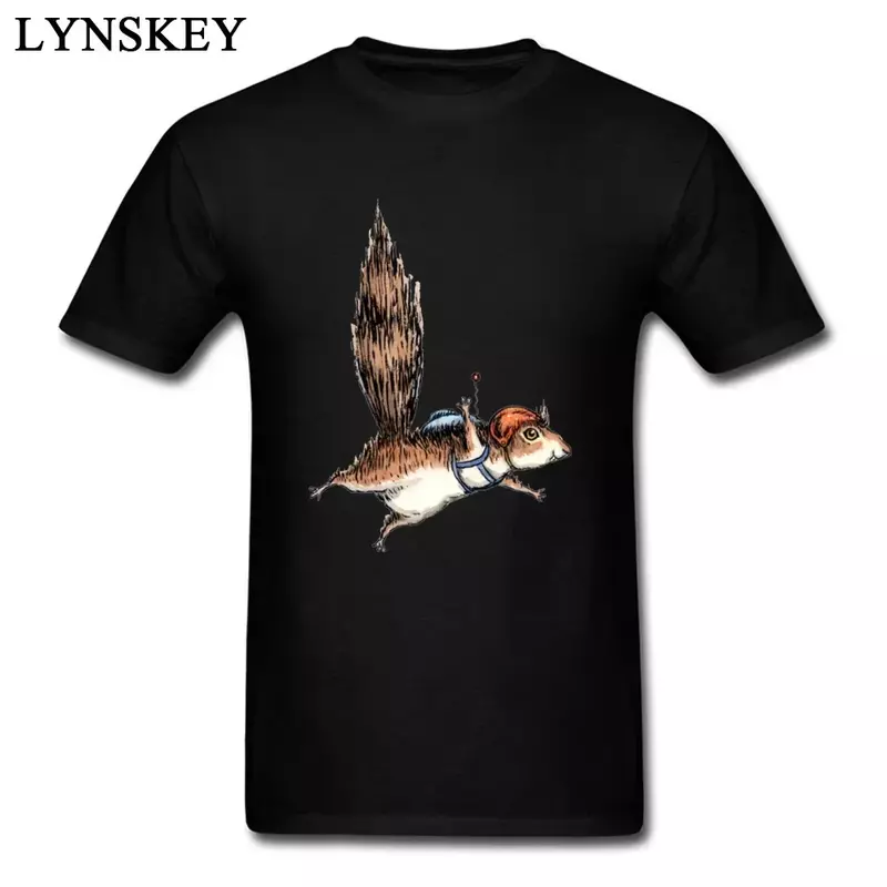 Футболки NO.2A1064, забавная Мужская хипстерская летняя крутая футболка Skydiver Squirrel с крылом, футболки для мальчиков из 100% хлопка на заказ
