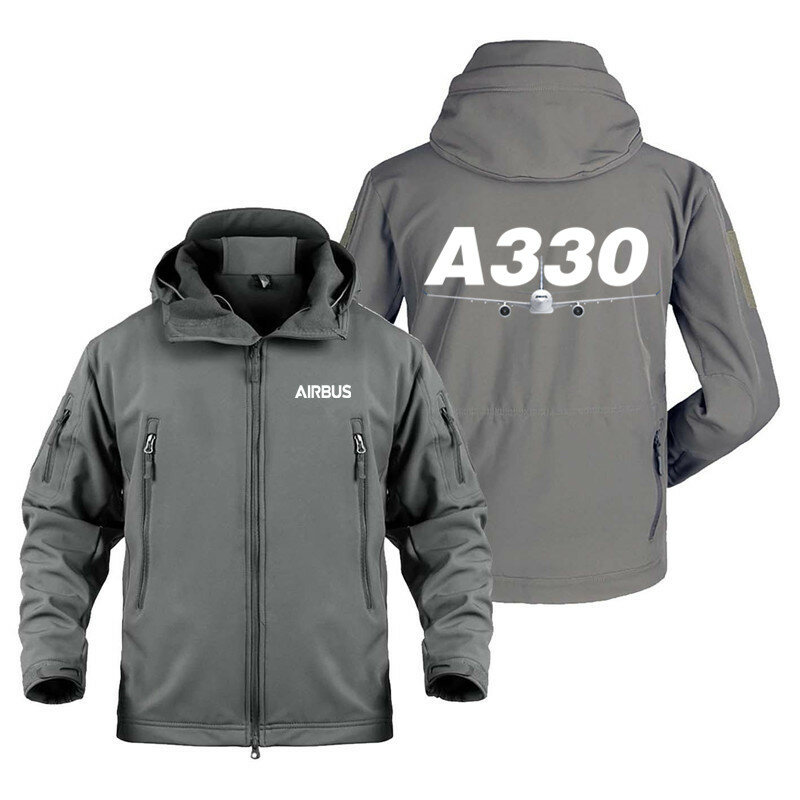 Мужская Флисовая Куртка, теплая ветрозащитная водонепроницаемая куртка в стиле милитари для улицы, экстремальный Аэробус а330, 2024