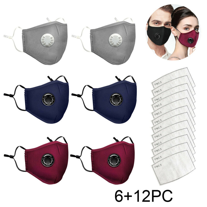 Nuova maschera filtrata a carbone attivo con filtro sostituibile maschera confortevole adatta per attività all'aperto Mascaras Hombre