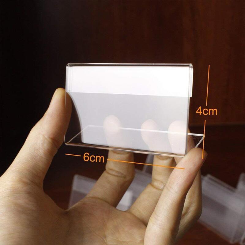 Porte-cartes de visite de bureau en plastique transparent en forme de L en acrylique, multicouche, étagère de bureau, boîte de rangement, table, vente en gros