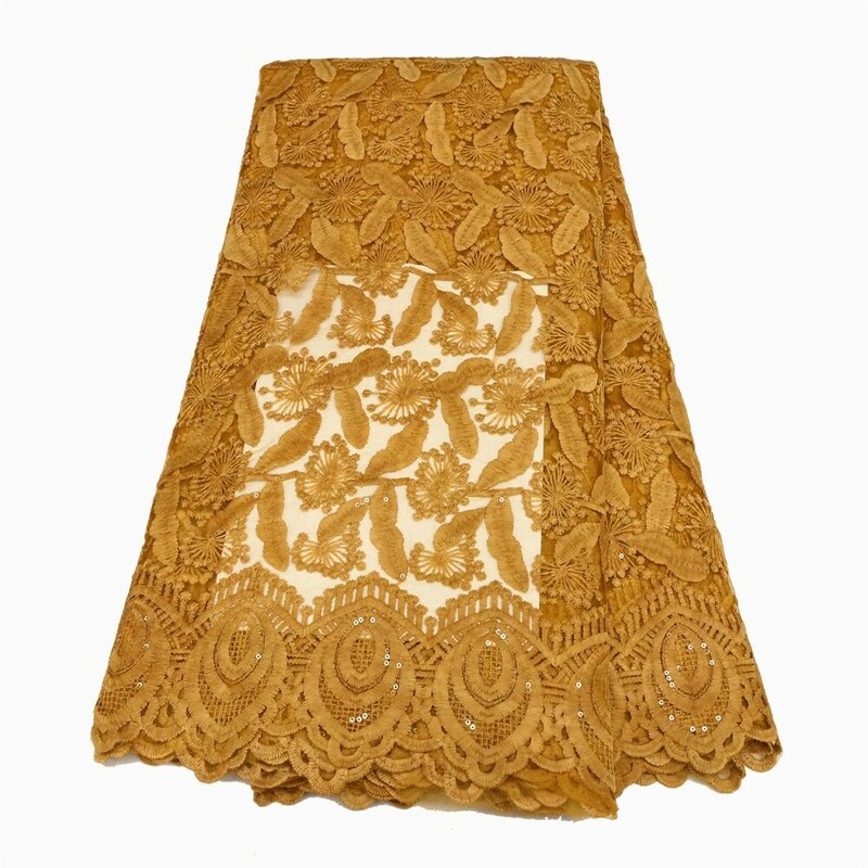 Африканская кружевная ткань с блестками 2023, французская кружевная ткань, высококачественный нигерийский тюль, кружевная ткань для свадьбы, материал QF3248