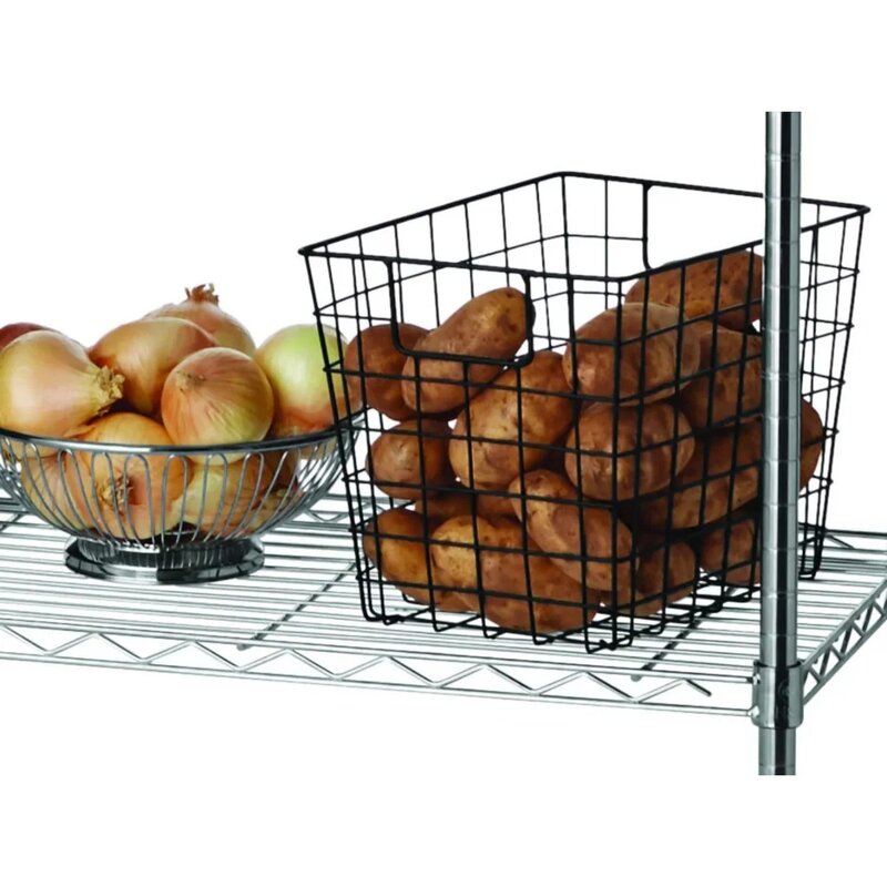 Hyper Tough 5 Tier Wire Shelf Unit, Chrome, 1750 lb Capacity, Adult Kitchen Tool Accessories | USA | NEW