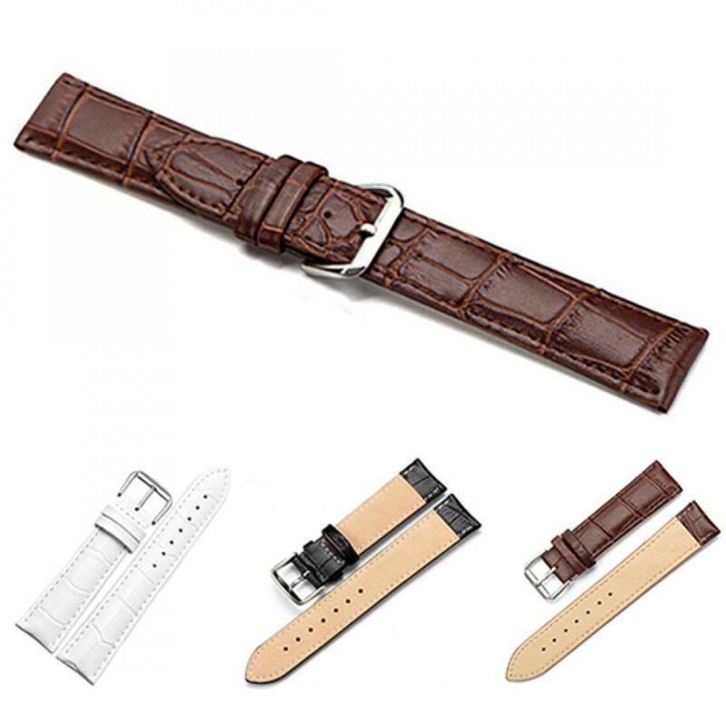 Leather Watchbands 18/20/22mm Watch Band Strap Steel Pin Buckle Vintage Quartz Watch Watchbands High Quality Wrist Belt Bracelet