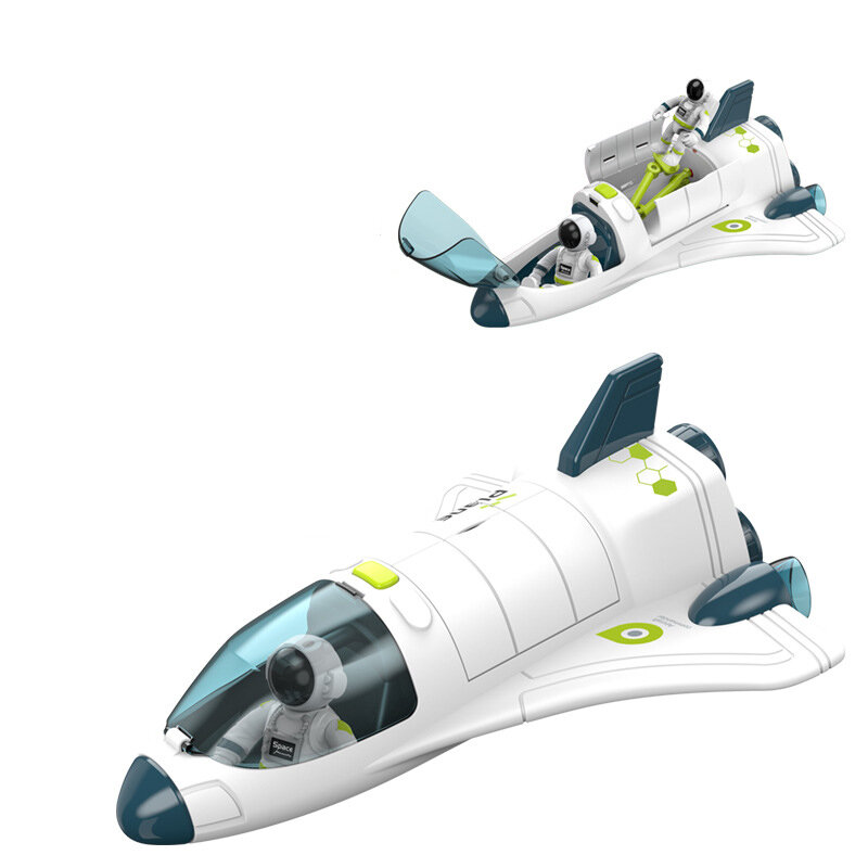 Akoesto Optisch Ruimtespeelgoed Ruimtemodel Luchtmacht Shuttle Ruimtestation Raketluchtvaart Serie Puzzel Speelgoed Voor Jongens Speelgoedauto Cadeau