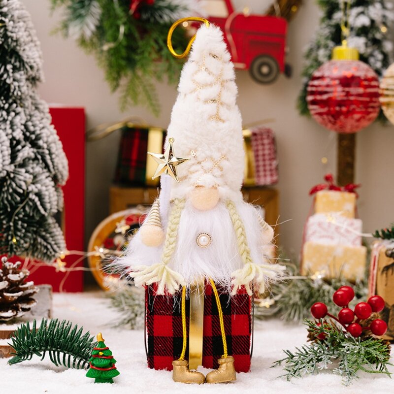 Рождественская кукла, эльф гном со светодиодной подсветкой, рождественские украшения для дома, Рождество, Новый Год, детские подарки