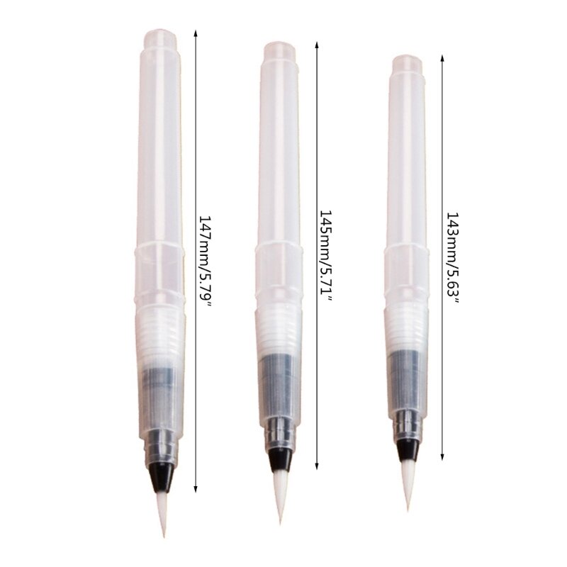 CPDD Aquarell-Pinselstifte, Aqua-Pinsel, vielseitig einsetzbar, nachfüllbar, zum Malen, Zeichnen, Aquarell-Stiftpinsel mit