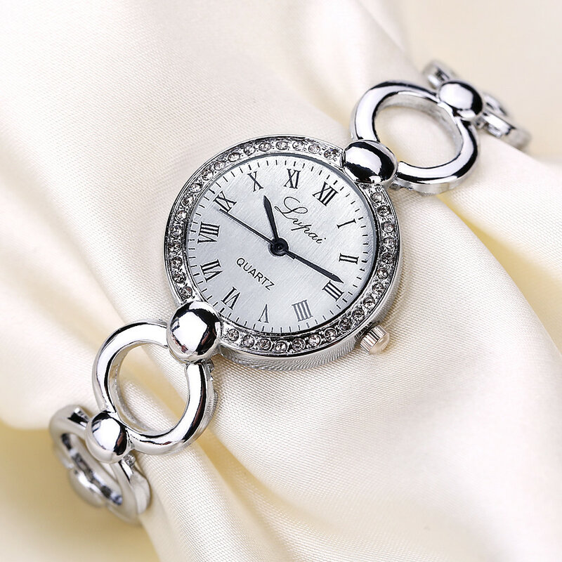 Reloj analógico de cuarzo para mujer, pulsera de lujo A la moda, gran oferta