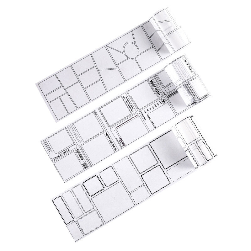 Квадратная рамка, штамп, Геометрическая Васи-лента с Перезаписываемыми поверхностями, наклейки для рукоделия, журнала и скрапбукинга