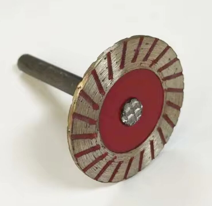 Disco de molienda de hoja de sierra corrugada de diamante sinterizado, herramienta de tallado de piedra, 40mm