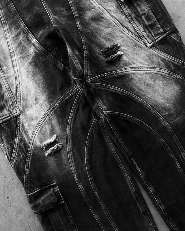 Gothic Punk Y2k jeansy męskie Retro czarny rockowe podarte workowate dżinsy 2024 nowe kilka kieszeni spodnie Cargo z niską talią w stylu Streetwear