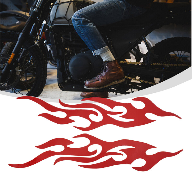 مجموعة ملصقات لهب الفينيل ، شارات للسيارة ، دراجة نارية ، خزان غاز ، درابزين