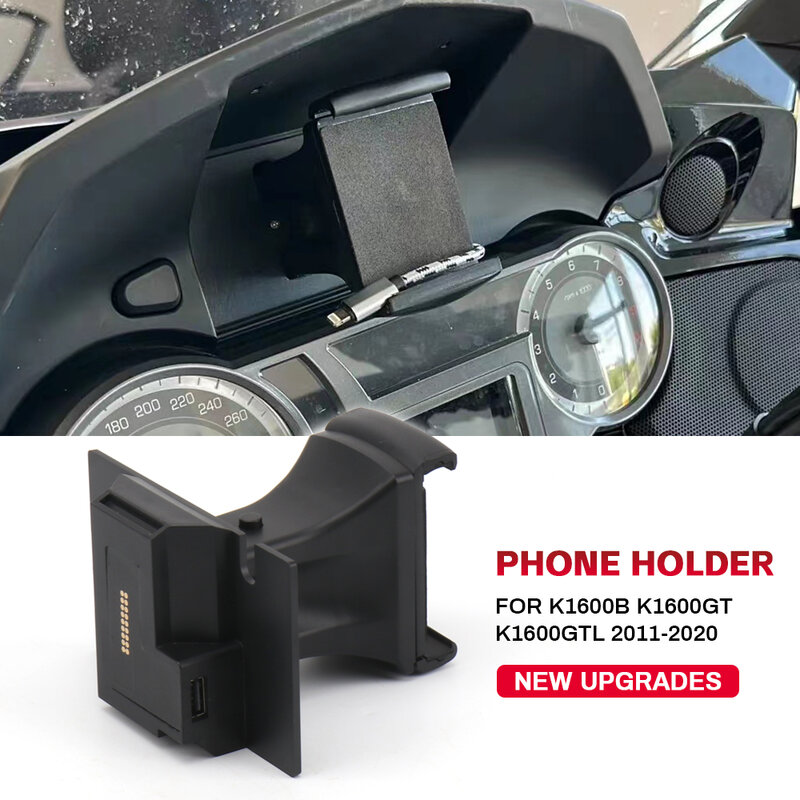 Dudukan ponsel sepeda motor, satu klik Buka kunci braket navigasi untuk BMW k1600ttl K1600GT K1600B K1600 B K 1600 GT GTL 2011-2020