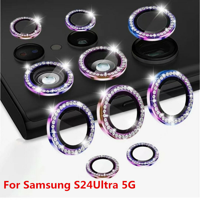 Colorido Camera Protector para Samsung, Protetores de Lente, Metal Case, S24 S24 Plus Acessórios, 5G