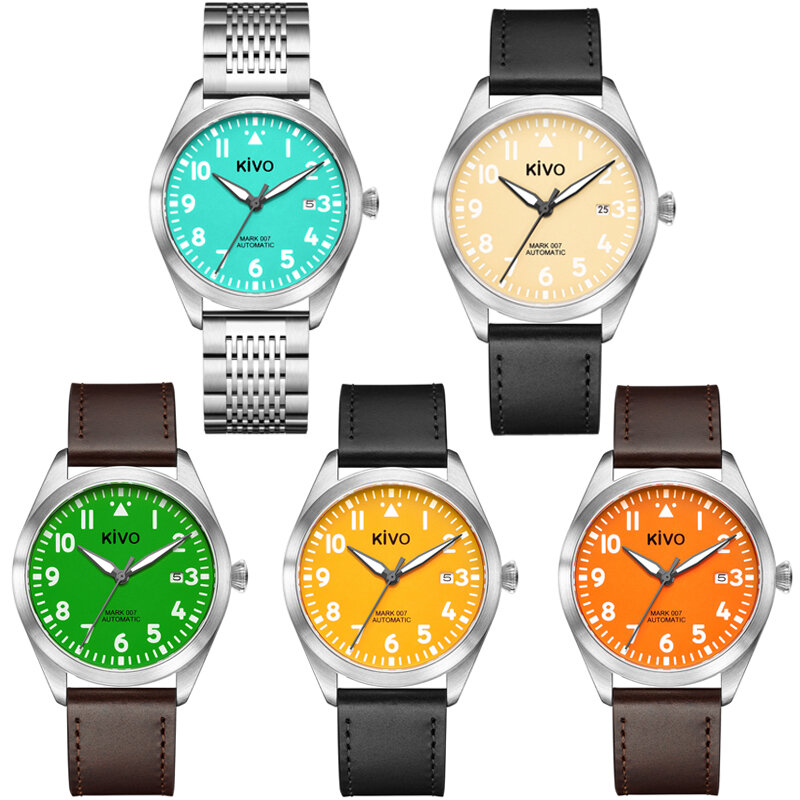 Relógio piloto automático Aviator Watch, Type B, relógios mecânicos, A-Uhr