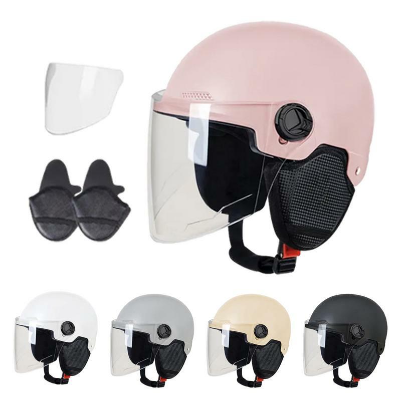 Универсальный Стильный шлем для скутера в стиле ретро для мотоцикла винтажный безопасный шлем для электрического велосипеда мотоцикла для путешествий