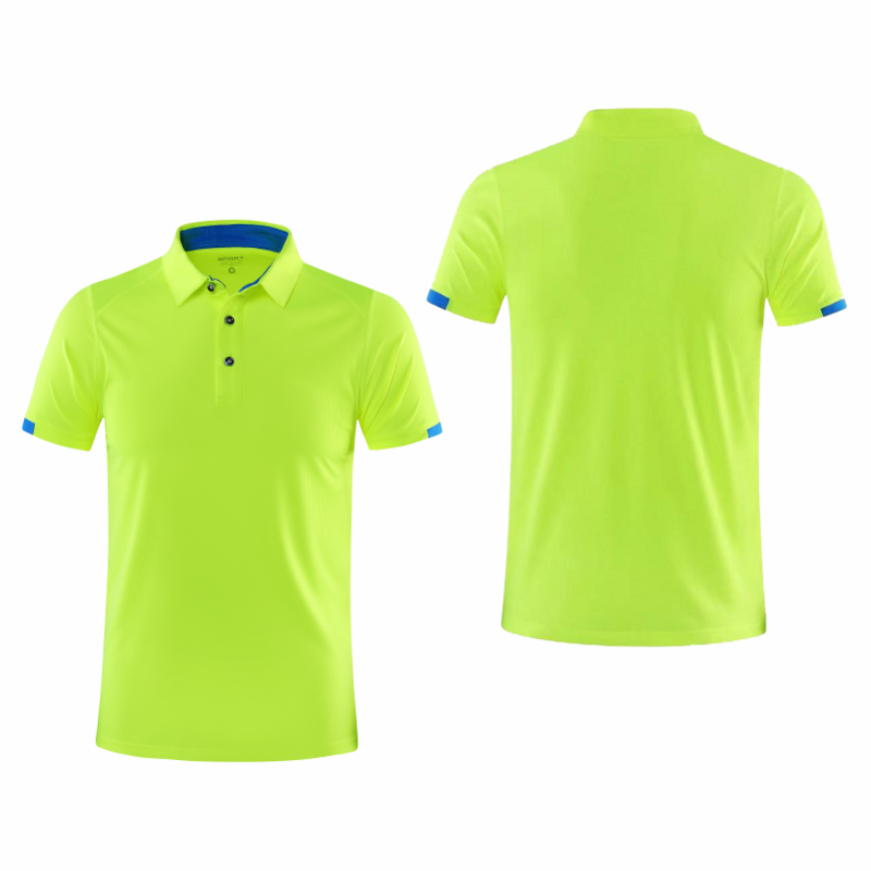 قميص بولو بأكمام قصيرة تجفيف سريع ، قميص رياضي بطية صدر قابل للتنفس ، علامة تجارية لمجموعة شركات الجولف ، كبير ، 8 ألوان