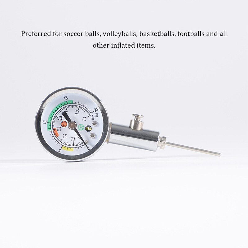 Medidor de presión para balón de fútbol, herramienta de medición de neumáticos con pantalla de números, barómetros deportivos para fútbol, voleibol y baloncesto
