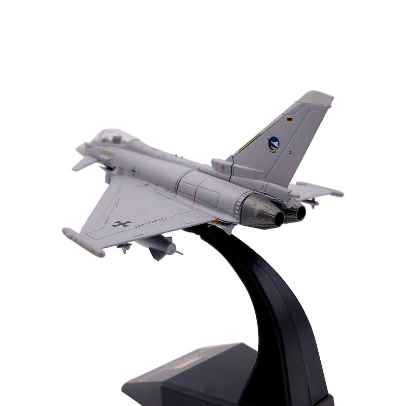 유로파이터 태풍 전투기, 금속 전투기 군사 모델, 다이캐스트 비행기 모델, 컬렉션 선물, 1/100 체중계 EF2000