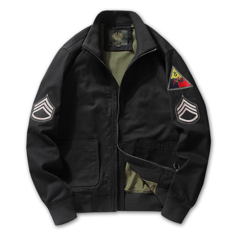 남성용 탱크 재킷 자수 어깨 패치, 새로운 유니폼, 레트로 의류, 전술 야외 코트, 면 코트, 오버사이즈 빈티지 6XL