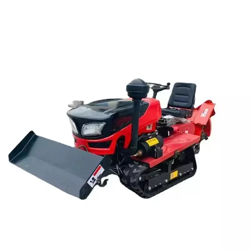 Tractor agrícola con cargador frontal, Mini Tractor sobre orugas, cultivador agrícola, 25HP, 35HP, 50HP