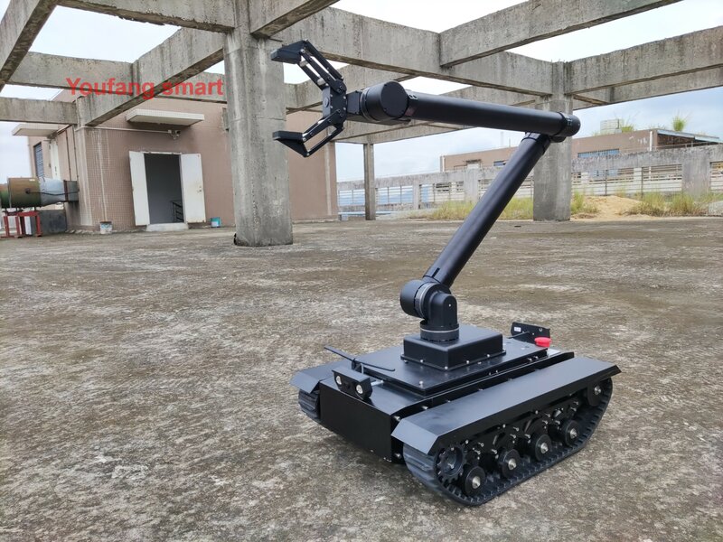 50kg Load TR500 RC Tank Rubber Tracked Chassis DC Motor Carbon Steel Suspension STM32 System Robot Car for RC Tank to FS Handle