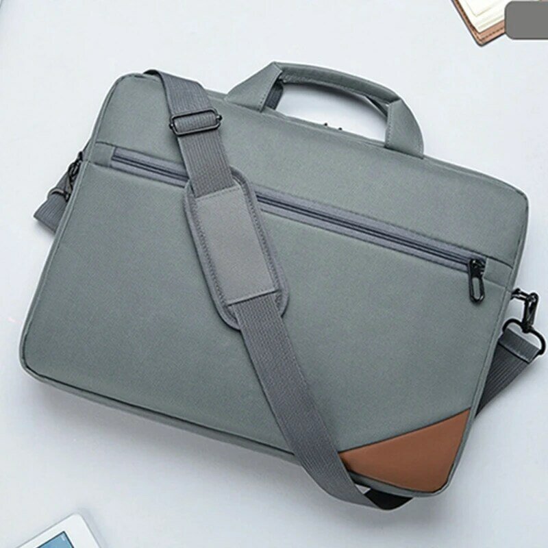 Computer-Einkaufstasche, Aktentasche, 15,6-Zoll-Laptop, Umhängetasche, große Kapazität, Messenger-Tasche,