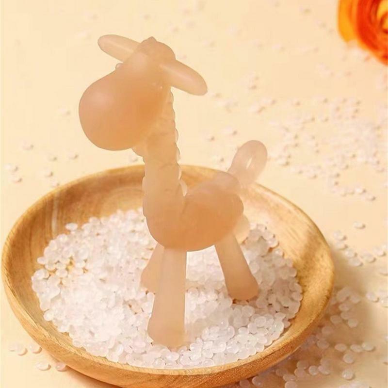 TeWindsor-Bâton apaisant en silicone pour les molaires, jouet en forme de girafe, accessoire en silicone de qualité alimentaire, cadeaux de Noël et d'anniversaire, ChFuk