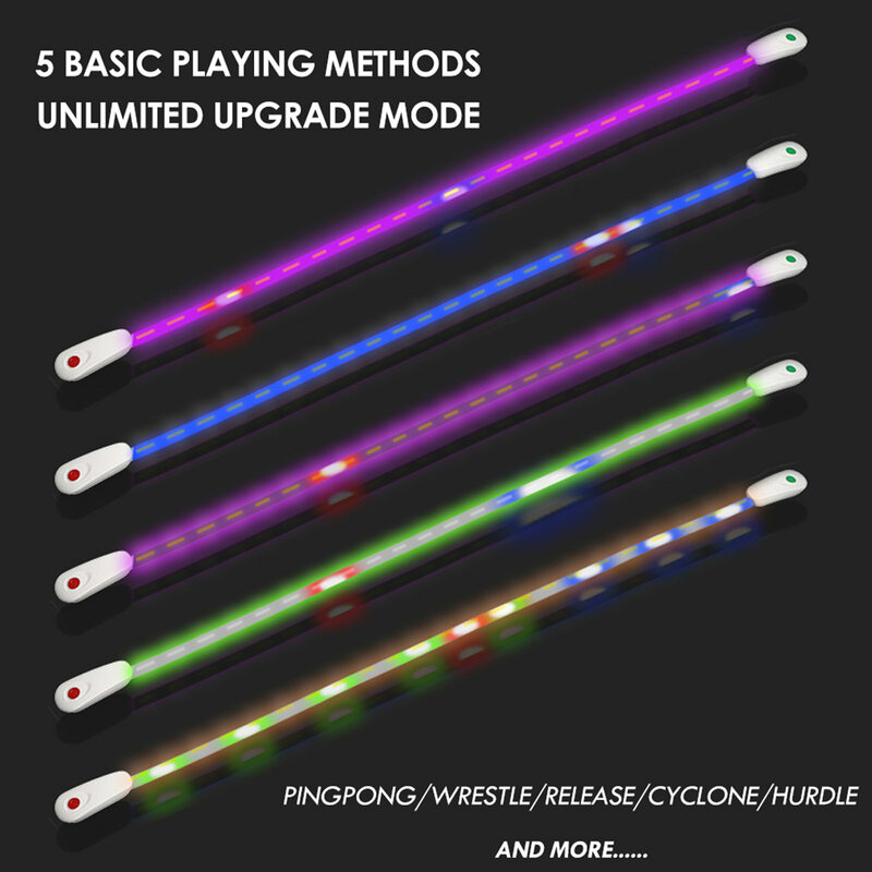 Light Pong LED cavo di gioco Pingpong Wrestle Release Cyclone Hurdle 200 RGB Light Beads Toggle tastiera in Silicone di colore chiaro doppia