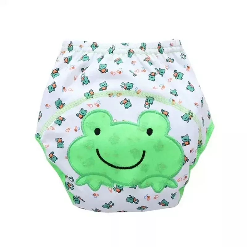 Impermeável toalete calças de treinamento para meninos, bebê calças design dos desenhos animados, pode ser reutilizado, 9 a 15kg, 6pcs por lote