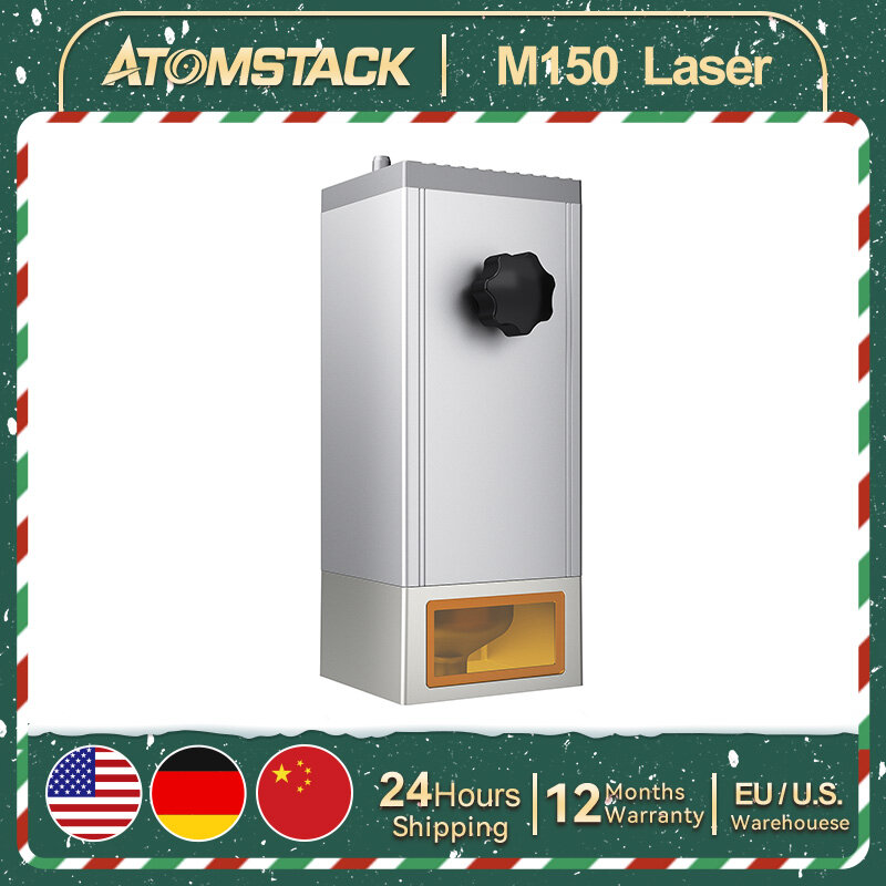 Лазерный модуль AtomStack M150, 33 Вт, 6-диодный сердечник, лазерная головка для AtomStack Ortur Neje Twotrees Sculpfun, гравировальная режущая машина