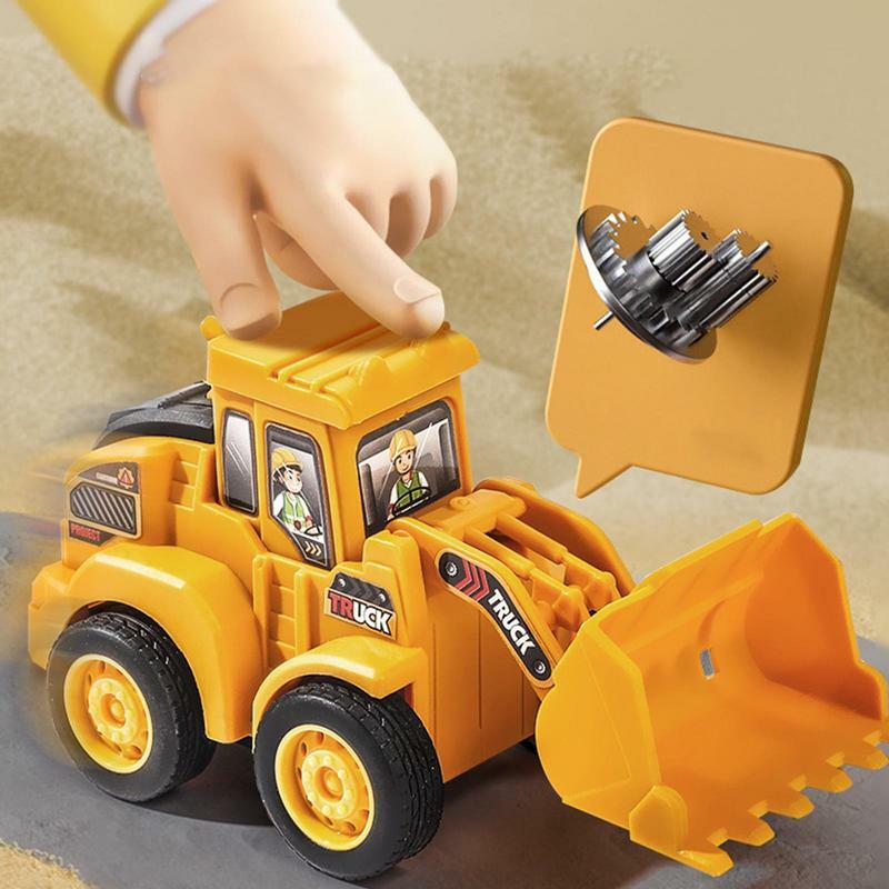 Modèle de voiture Bulldozer EbDiecast pour enfants, véhicules d'ingénierie, jouets de véhicule, mini voiture, décoration d'intérieur, cadeau