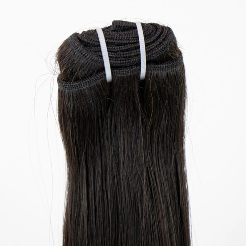 Bone Straight Human Hair Weaving 1/3/4 Piece Brazilian Remy Raw Hair Bundles 50g Natural Pure Original Hair Double Drawn 30 Inch